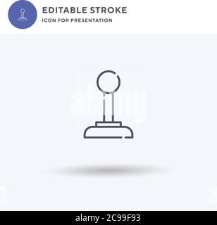 Radio icon vector, filled flat sign, solid pictogram isolated on white, logo illustration. Radio icon for presentation. Stock Vector