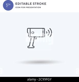 Send icon vector, filled flat sign, solid pictogram isolated on white, logo illustration. Send icon for presentation. Stock Vector