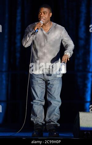 NEW BRUNSWICK, N.J, USA. , . 2014) State police said actor and comedian Tracy Morgan is in intensive care after the limousine bus in which he was riding in was involved in a multi-vehicle accident on the New Jersey Turnpike. People: Tracy Morgan Credit: Storms Media Group/Alamy Live News Stock Photo