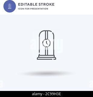 Online Shopping icon vector, filled flat sign, solid pictogram isolated on white, logo illustration. Online Shopping icon for presentation. Stock Vector
