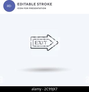 Book icon vector, filled flat sign, solid pictogram isolated on white, logo illustration. Book icon for presentation. Stock Vector