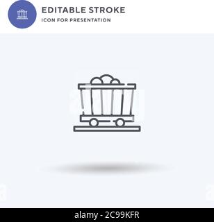 Gift icon vector, filled flat sign, solid pictogram isolated on white, logo illustration. Gift icon for presentation. Stock Vector