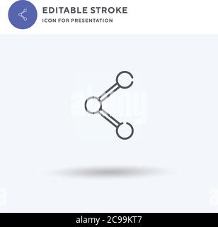Sharpener icon vector, filled flat sign, solid pictogram isolated on white, logo illustration. Sharpener icon for presentation. Stock Vector