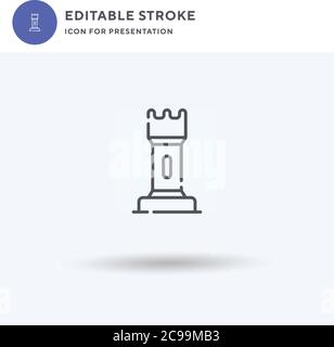 No Entry icon vector, filled flat sign, solid pictogram isolated on white, logo illustration. No Entry icon for presentation. Stock Vector