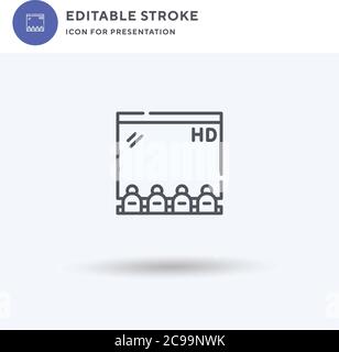 Time Recorder icon vector, filled flat sign, solid pictogram isolated on white, logo illustration. Time Recorder icon for presentation. Stock Vector