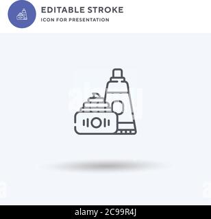 Woman icon vector, filled flat sign, solid pictogram isolated on white, logo illustration. Woman icon for presentation. Stock Vector