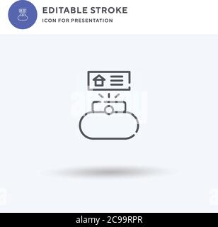 Medicine icon vector, filled flat sign, solid pictogram isolated on white, logo illustration. Medicine icon for presentation. Stock Vector