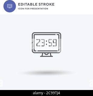 Music icon vector, filled flat sign, solid pictogram isolated on white, logo illustration. Music icon for presentation. Stock Vector