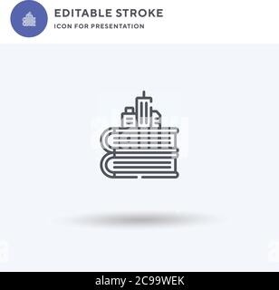 Bnb icon vector, filled flat sign, solid pictogram isolated on white, logo illustration. Bnb icon for presentation. Stock Vector