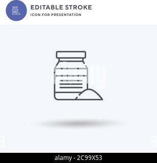 Peanuts icon vector, filled flat sign, solid pictogram isolated on white, logo illustration. Peanuts icon for presentation. Stock Vector