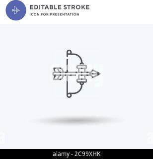 Christmas Tree icon vector, filled flat sign, solid pictogram isolated on white, logo illustration. Christmas Tree icon for presentation. Stock Vector