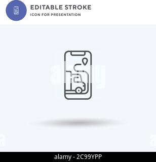 Beach icon vector, filled flat sign, solid pictogram isolated on white, logo illustration. Beach icon for presentation. Stock Vector