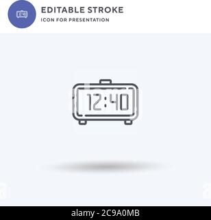Fireplace icon vector, filled flat sign, solid pictogram isolated on white, logo illustration. Fireplace icon for presentation. Stock Vector