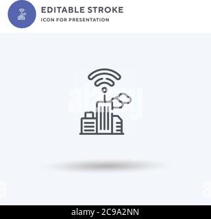 Social Media icon vector, filled flat sign, solid pictogram isolated on white, logo illustration. Social Media icon for presentation. Stock Vector