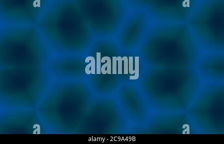 Blurred blue green kaleidoscope patterned background for wallpapers Stock Photo