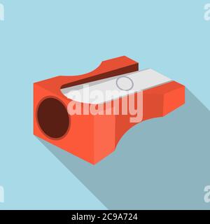 Pencil sharpener icon on white background. Vector Illustration EPS10 Stock Vector