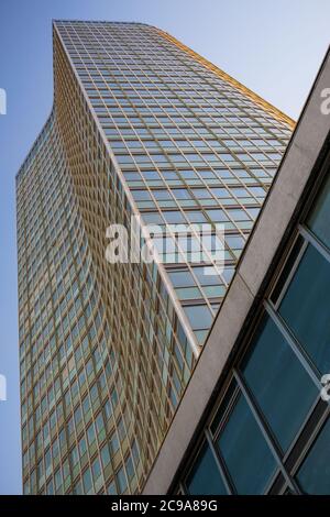 London, UK: 28 July 2020. Looking up at Millbank tower Stock Photo