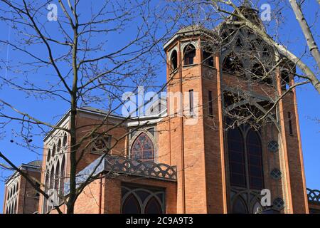 The church Saint Jean de Montmartre, Paris FR Stock Photo