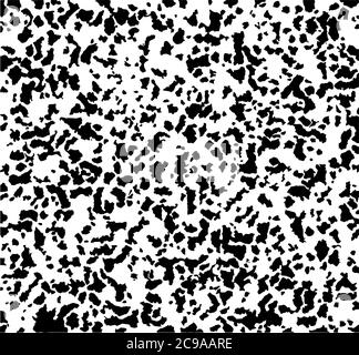 Dalmatian Mud Texture Vector Blot. Paint Pattern. White Animal Splash. Giraffe Inkblot Monochrome Ink. Seamless Dog Background. Giraffe Print Dirt. Bl Stock Vector
