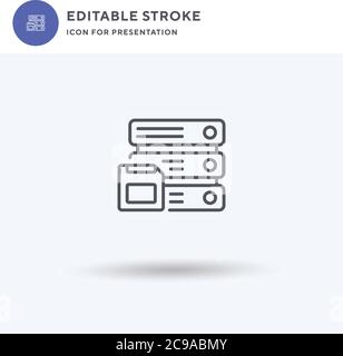 Backup icon vector, filled flat sign, solid pictogram isolated on white, logo illustration. Backup icon for presentation. Stock Vector