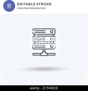 Vps icon vector, filled flat sign, solid pictogram isolated on white, logo illustration. Vps icon for presentation. Stock Vector
