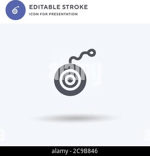 Yoyo icon vector, filled flat sign, solid pictogram isolated on white, logo illustration. Yoyo icon for presentation. Stock Vector
