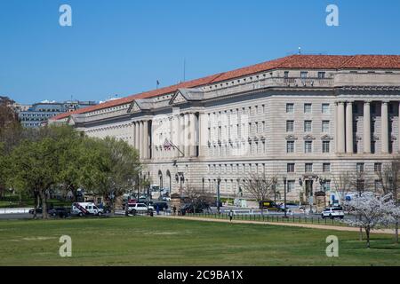 Washington DC, USA.  Department of Commerce, Herbert C. Hoover Federal Building. Stock Photo