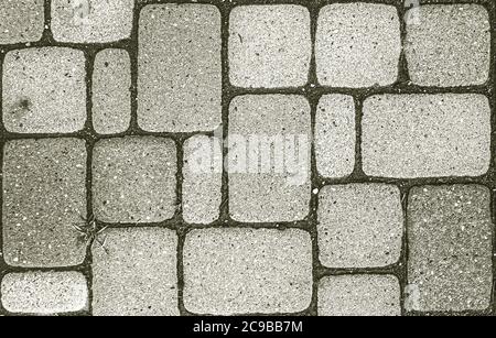granite masonry pavestone close up Stock Photo