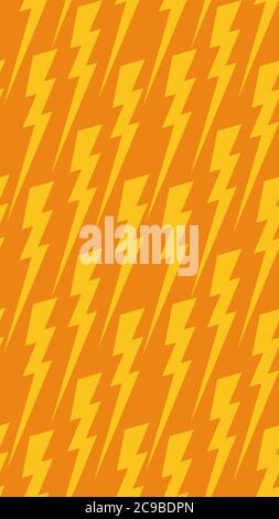 Seamless texture with a flat lightning. Vector background for your design Stock Vector