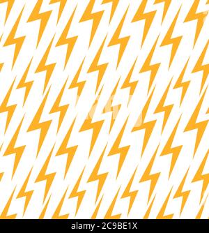 Seamless texture with a flat lightning. Vector background for your design Stock Vector