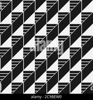 Seamless abstract geometric pattern similar to stairs Stock Vector