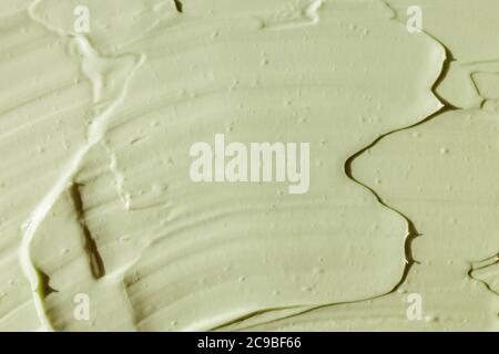 Green cosmetic clay texture close-up Stock Photo