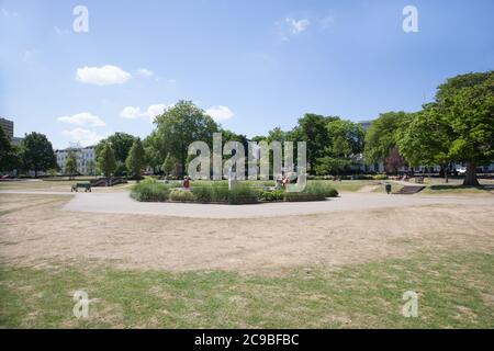 The Imperial Gardens in Cheltenham, Gloucestershire in the UK Stock Photo