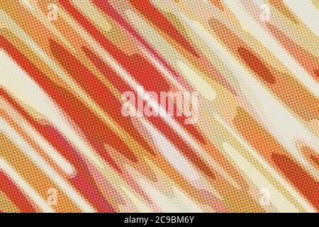 Red, brown and white lines with Dots abstract paint background. Stock Photo