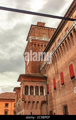 Ferrara's castle in Italy 11 Stock Photo