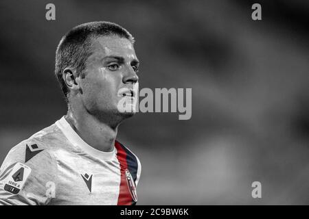 Mattias Svanberg (Bologna)                 during the Italian 'Serie A' match between Fiorentina 4-0 Bologna at  Artemio Franchi Stadium on July 29, 2020 in Florence, Italy. (Photo by Maurizio Borsari/AFLO) Stock Photo