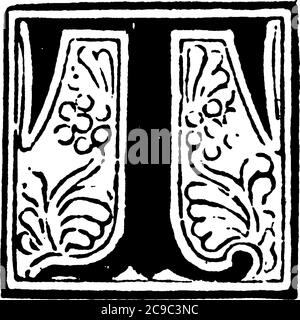 A Typical Representation Of An Alphabet Capital T Placed At The Center Surrounded By Palm Like Leaves Vintage Line Drawing Or Engraving Illustrati Stock Vector Image Art Alamy