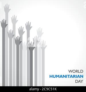 Vector Illustration of World Humanitarian Day observed on 19th August Stock Vector