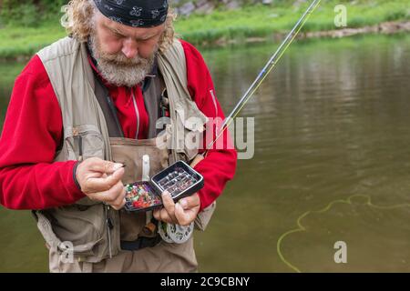 Fishing Rod and Tackle Box Stock Photo - Alamy