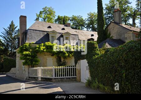 Historical house in France Stock Photo