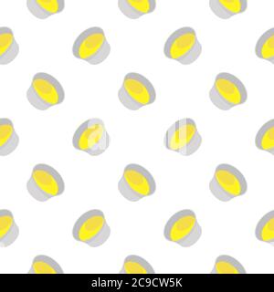 Cheese sauce ,seamless pattern on white background. Stock Vector