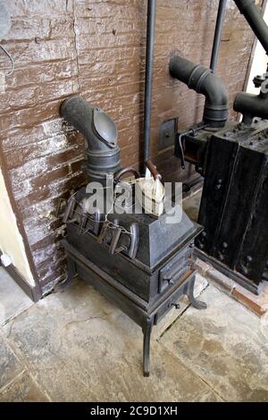 Cast Iron Heater for House and Laundry Stock Photo