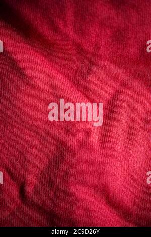 Detail of red fabric Stock Photo