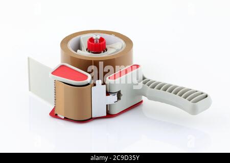 Adhesive Tape Roller On White Background Stock Photo, Picture and