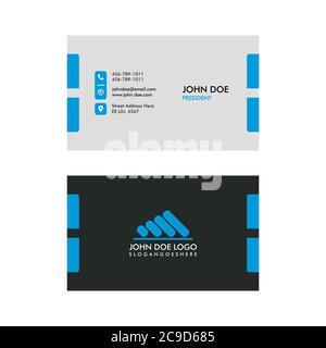 Vector Modern and Simple Business Card Template EPS 10 Stock Vector