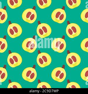 Juicy nefles ,seamless pattern on green background. Stock Vector