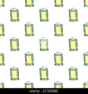 Small mirrors ,seamless pattern on white background. Stock Vector