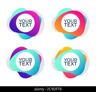 Fluid Organic Colorful Shapes Vector Design EPS 10 Stock Vector