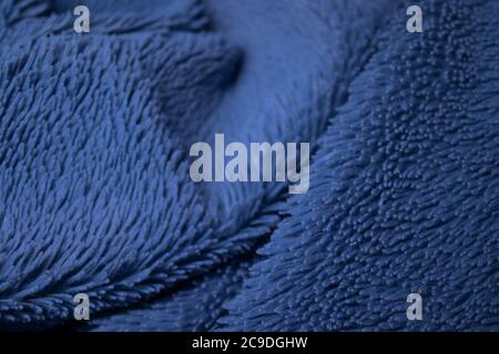 blue fabric, terry background. suitable for design paper, banners, billboards  Stock Photo