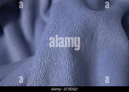 blue fabric, terry background. suitable for design paper, banners, billboards  Stock Photo